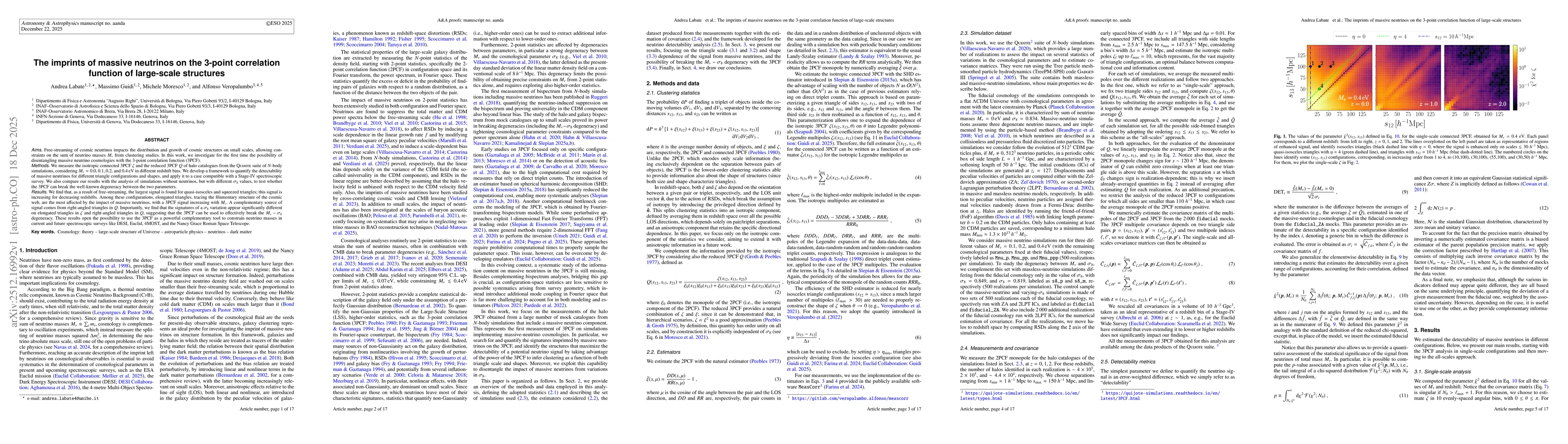 Thumbnail for The imprints of massive neutrinos on the 3-point correlation function of large-scale structures