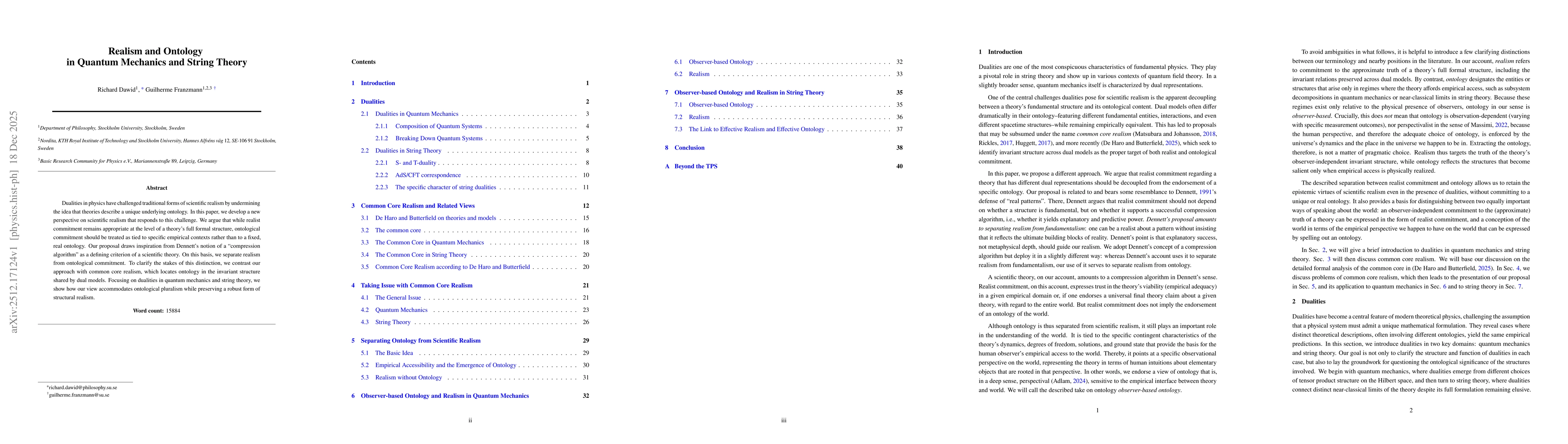 Thumbnail for Realism and Ontology in Quantum Mechanics and String Theory
