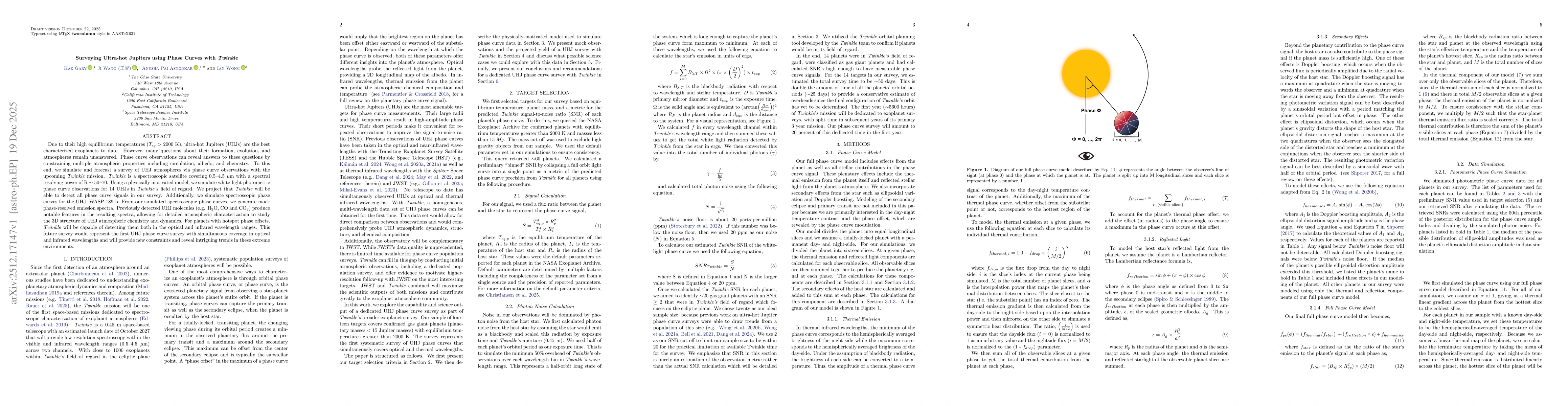 Thumbnail for Surveying Ultra-hot Jupiters using Phase Curves with $\textit{Twinkle}$