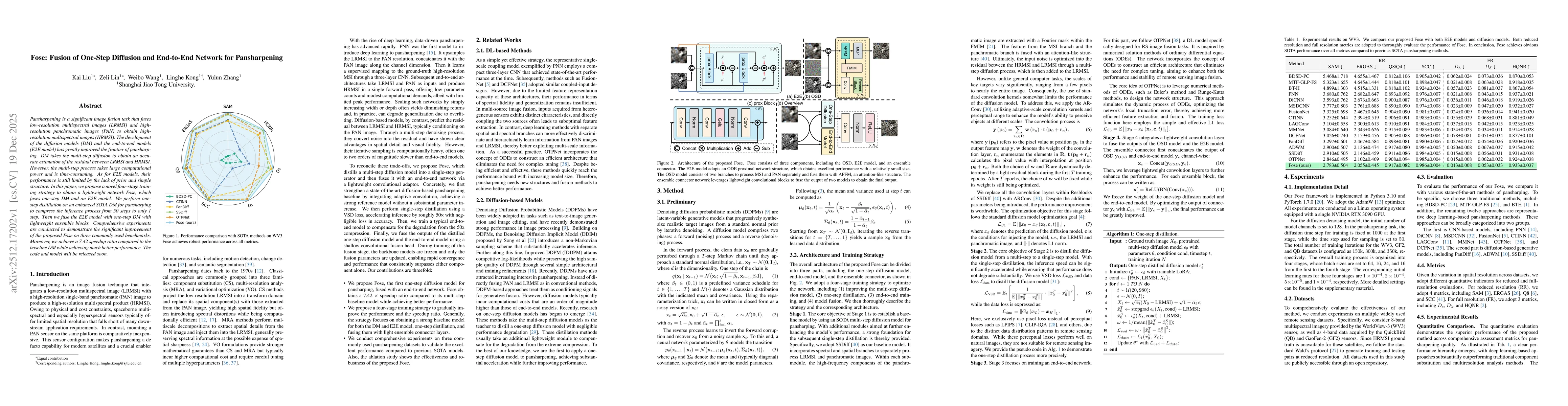 Thumbnail for Fose: Fusion of One-Step Diffusion and End-to-End Network for Pansharpening