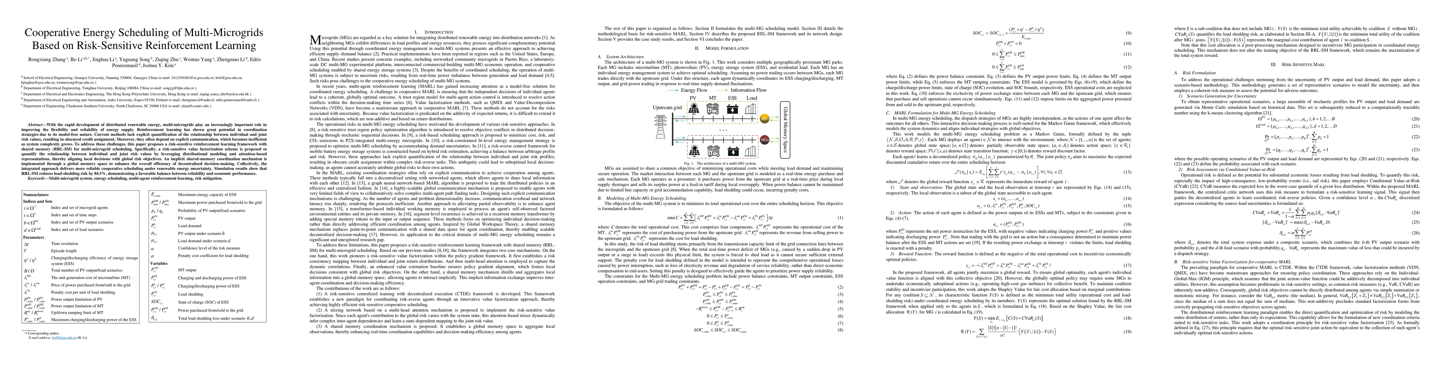 Thumbnail for Cooperative Energy Scheduling of Multi-Microgrids Based on Risk-Sensitive Reinforcement Learning