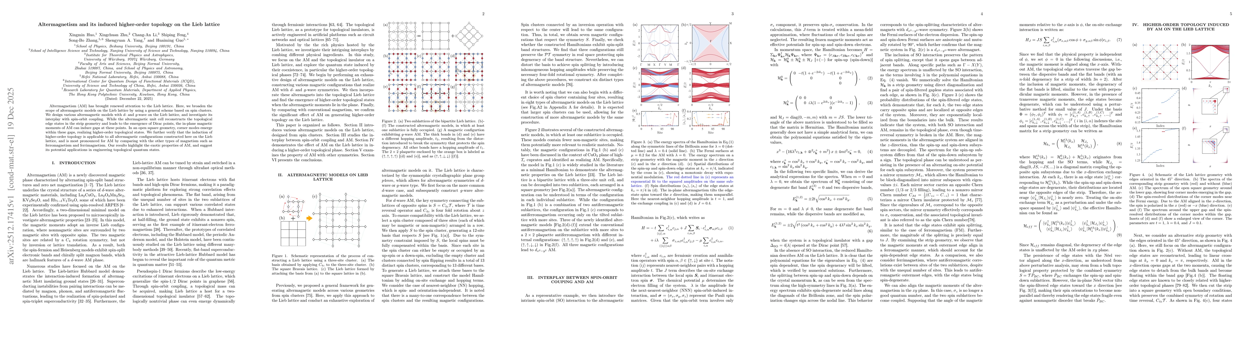 Thumbnail for Altermagnetism and its induced higher-order topology on the Lieb lattice