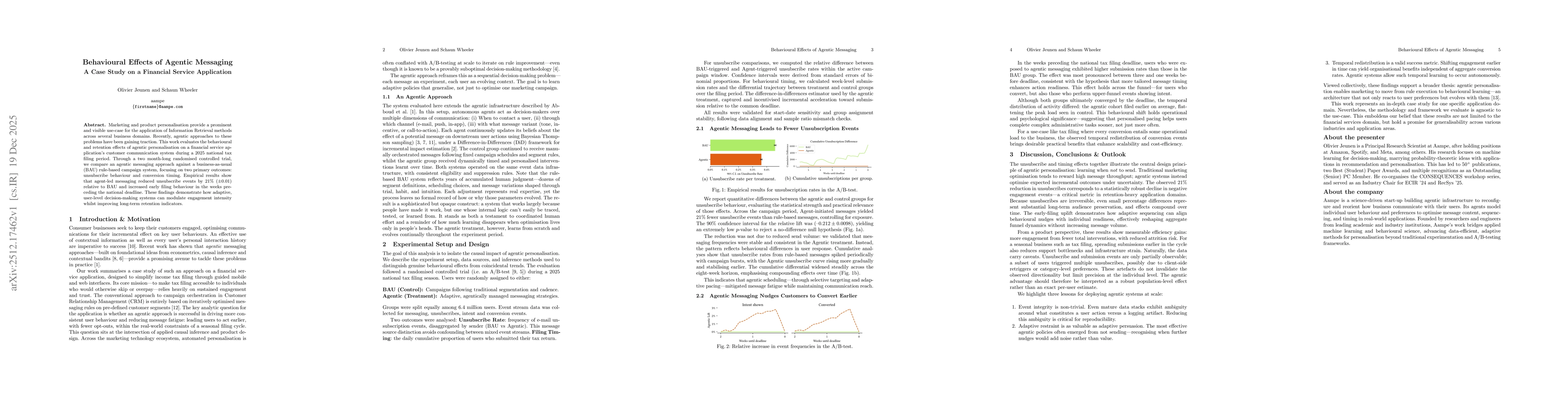 Thumbnail for Behavioural Effects of Agentic Messaging: A Case Study on a Financial Service Application