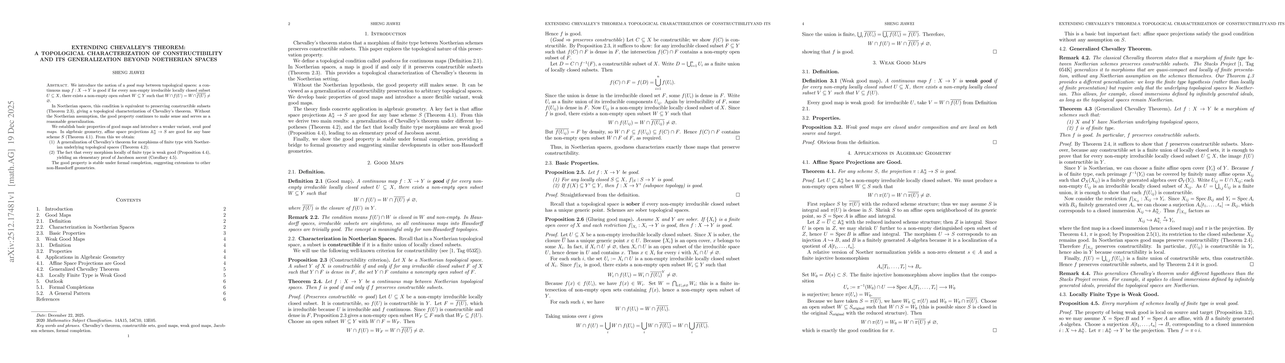 Thumbnail for Extending Chevalley's Theorem: A Topological Characterization of Constructibility and its Generalization Beyond Noetherian Spaces