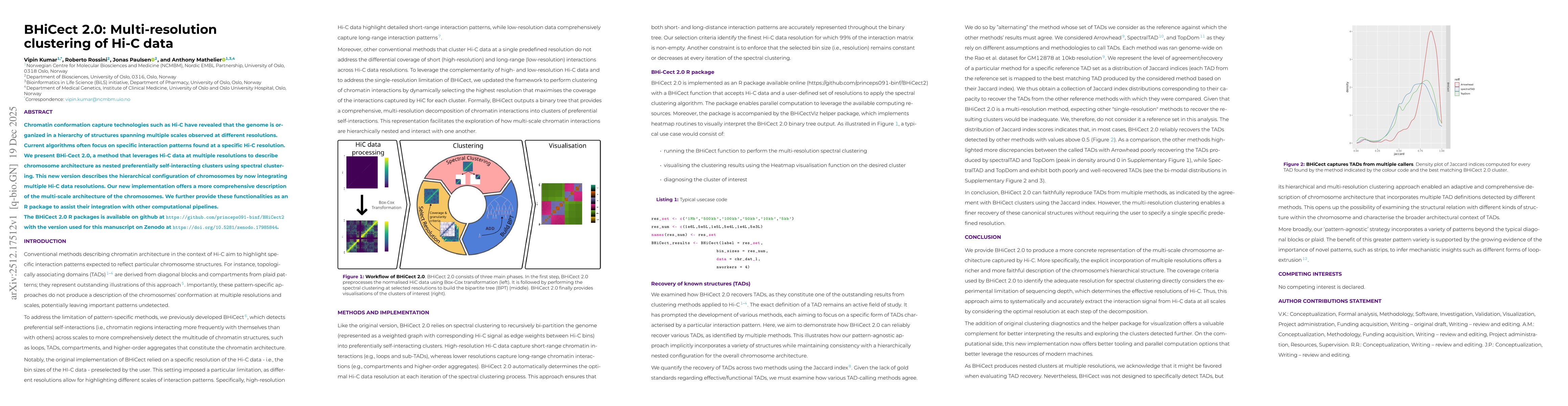 Thumbnail for BHiCect 2.0: Multi-resolution clustering of Hi-C data
