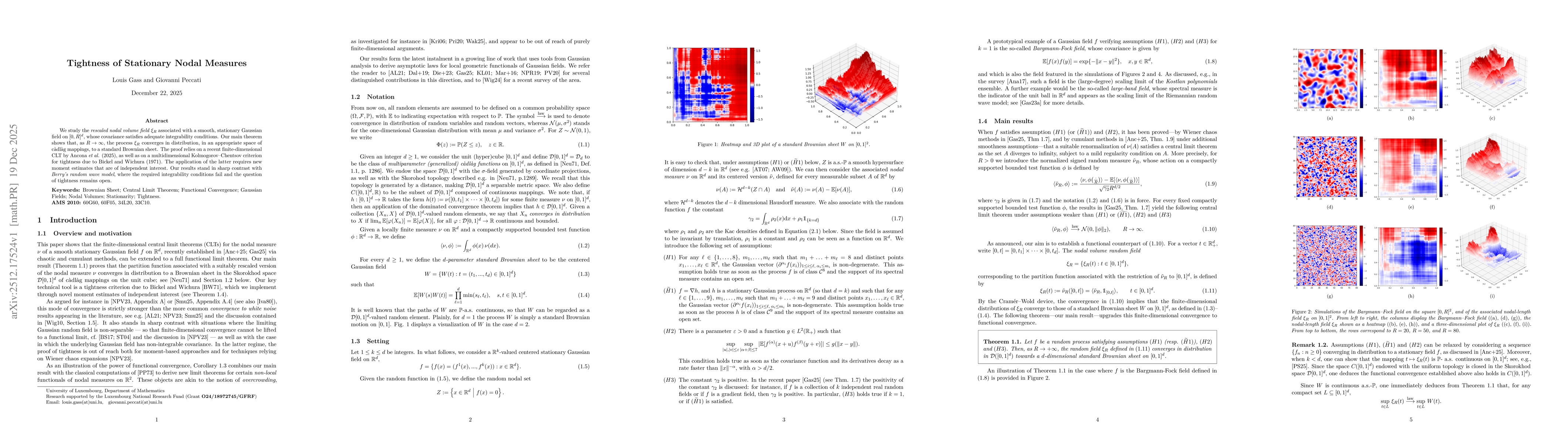 Thumbnail for Tightness of Stationary Nodal Measures