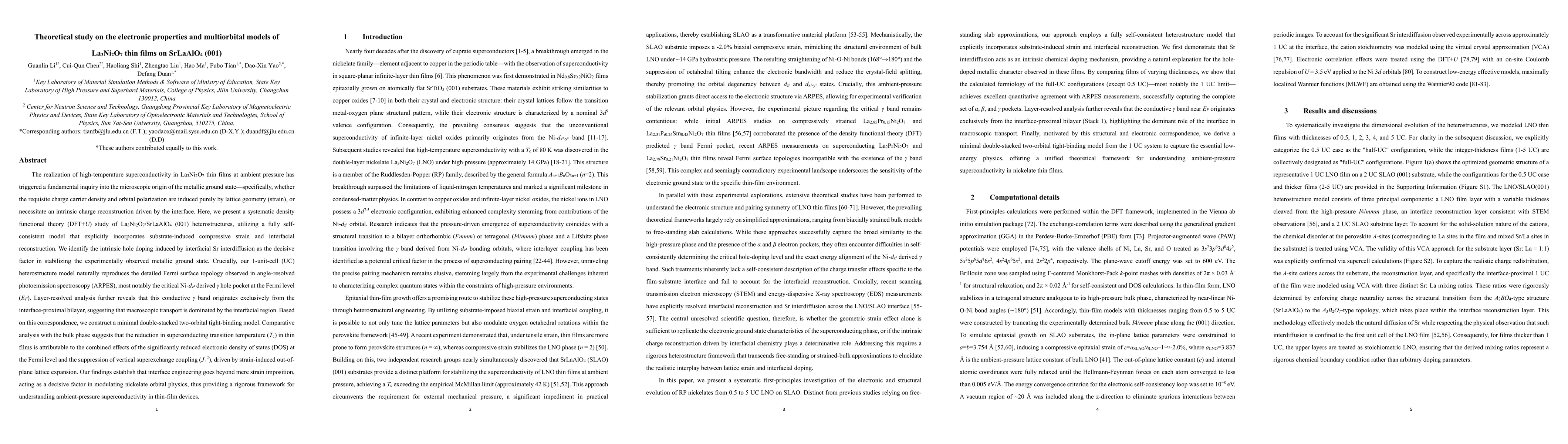 Thumbnail for Theoretical study on the electronic properties and multiorbital models of La$_3$Ni$_2$O$_7$ thin films on SrLaAlO$_4$ (001)