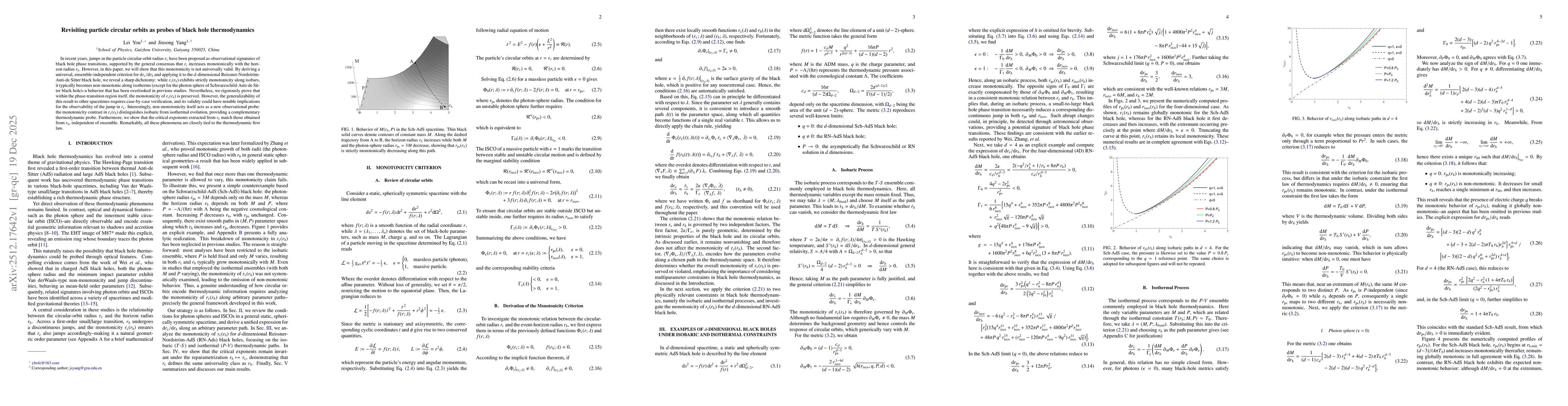 Thumbnail for Revisiting particle circular orbits as probes of black hole thermodynamics