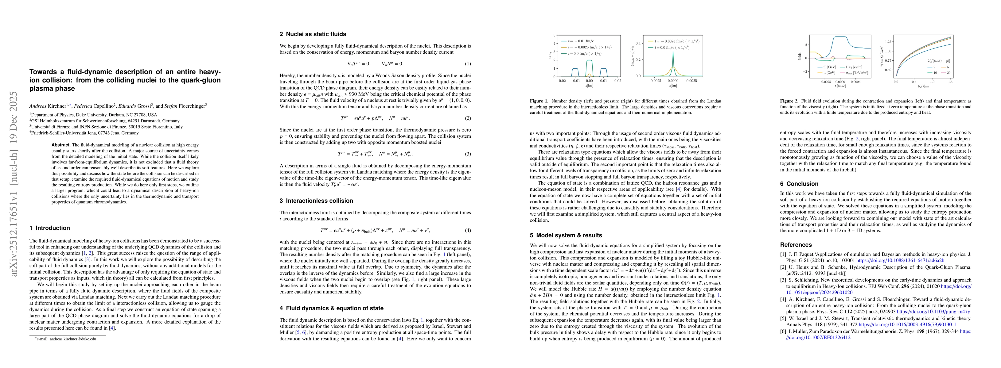 Thumbnail for Towards a fluid-dynamic description of an entire heavy-ion collision: from the colliding nuclei to the quark-gluon plasma phase