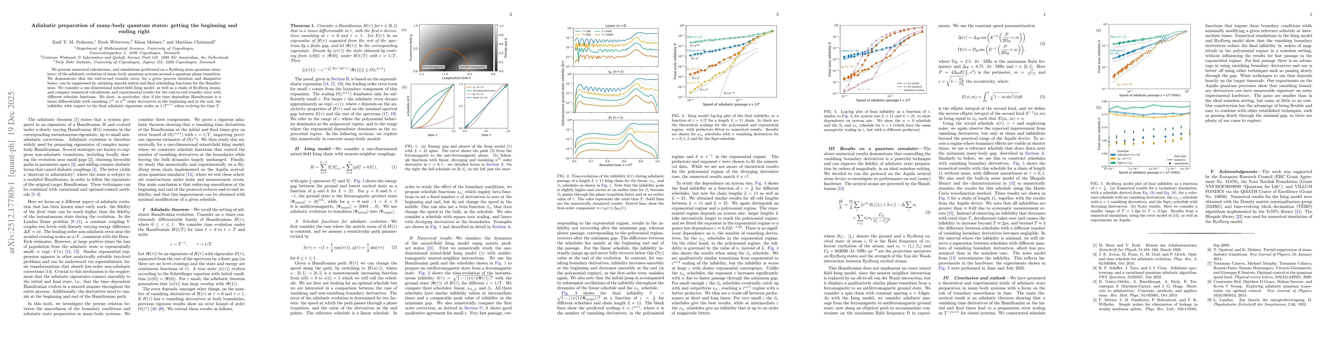 Thumbnail for Adiabatic preparation of many-body quantum states: getting the beginning and ending right