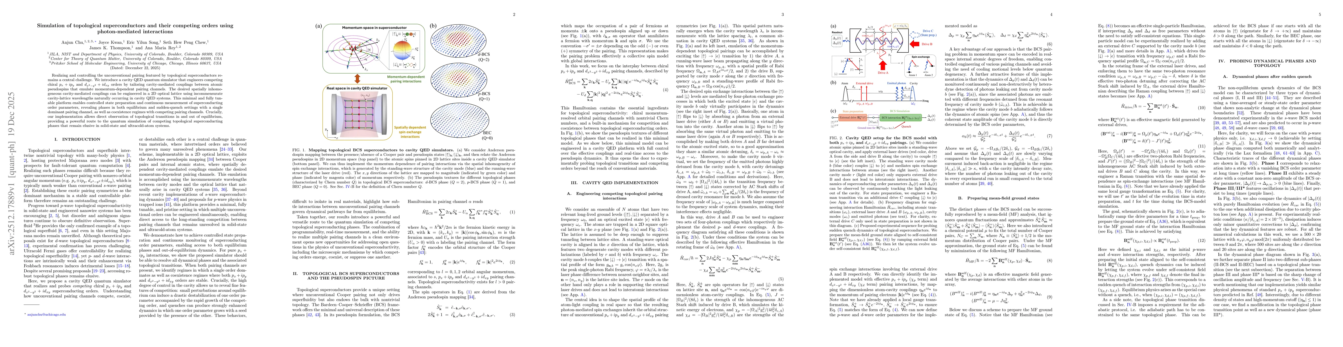 Thumbnail for Simulation of topological superconductors and their competing orders using photon-mediated interactions