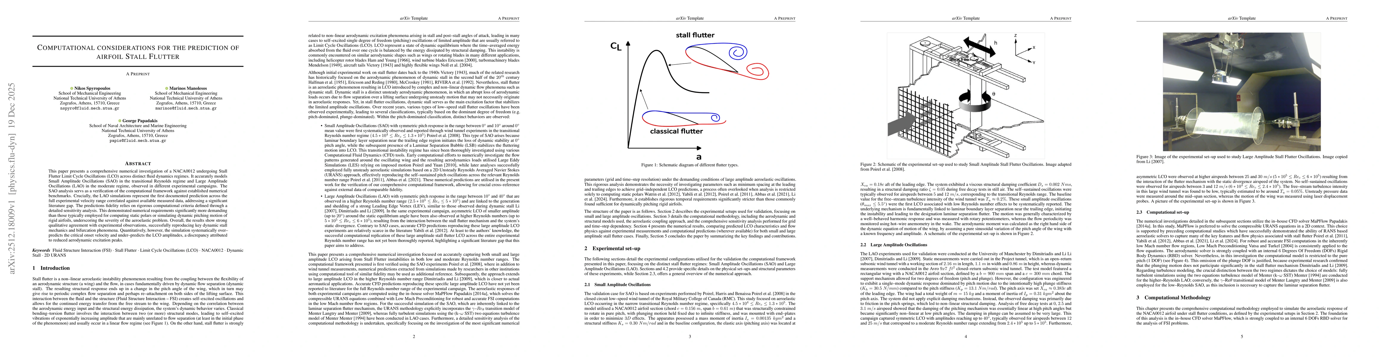 Thumbnail for Computational considerations for the prediction of airfoil Stall Flutter