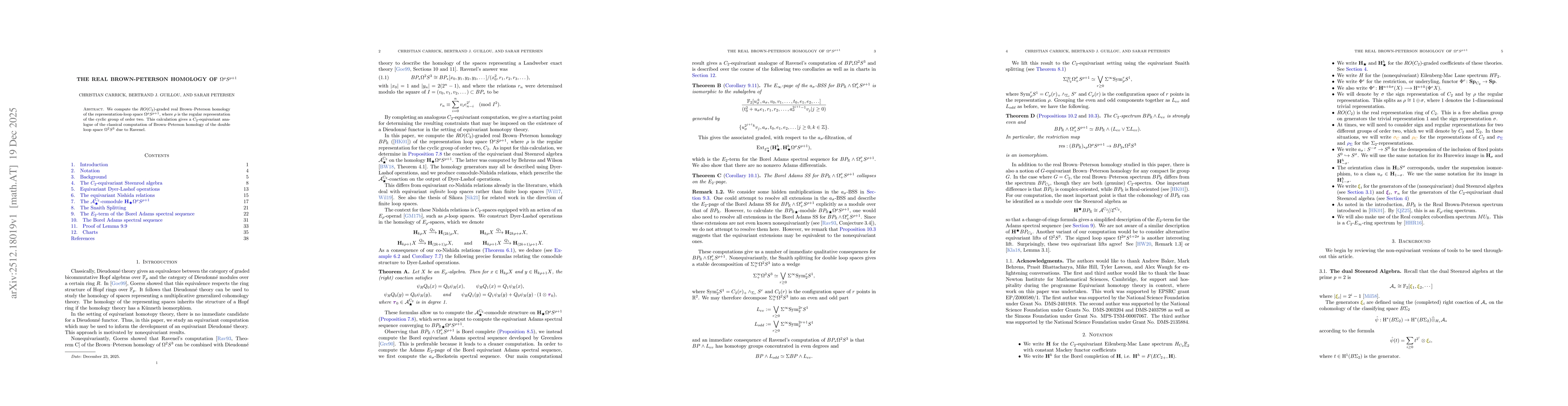 Thumbnail for The real Brown-Peterson homology of $Ω^ρS^{ρ+ 1}$