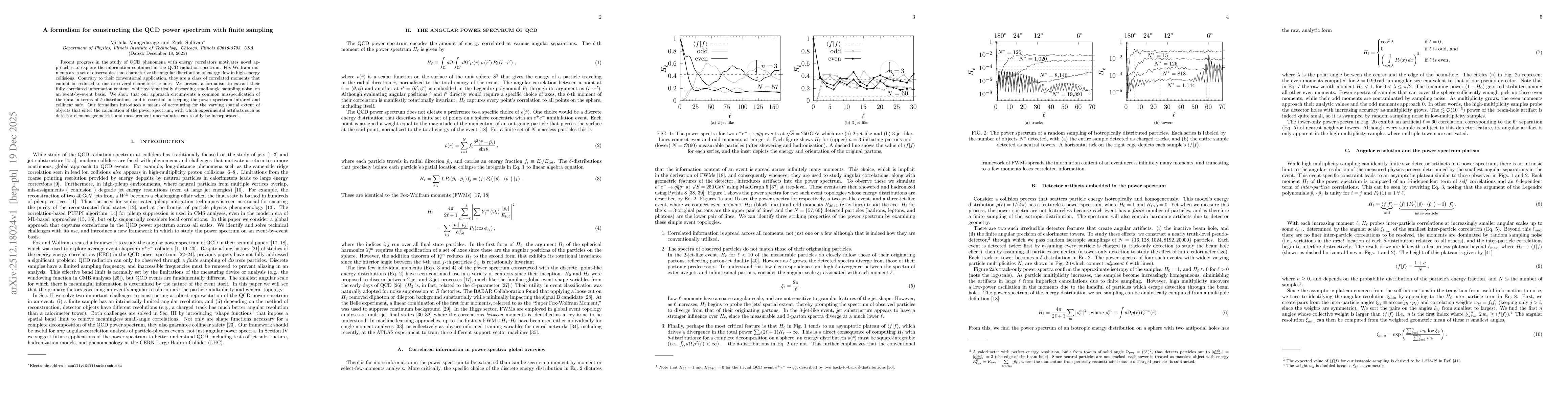 Thumbnail for A formalism for constructing the QCD power spectrum with finite sampling