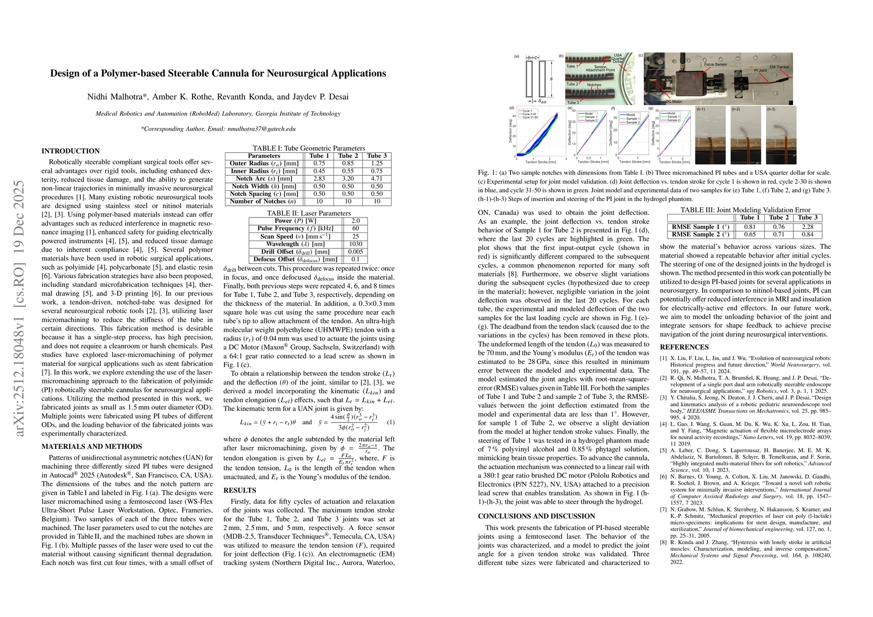 Thumbnail for Design of a Polymer-based Steerable Cannula for Neurosurgical Applications