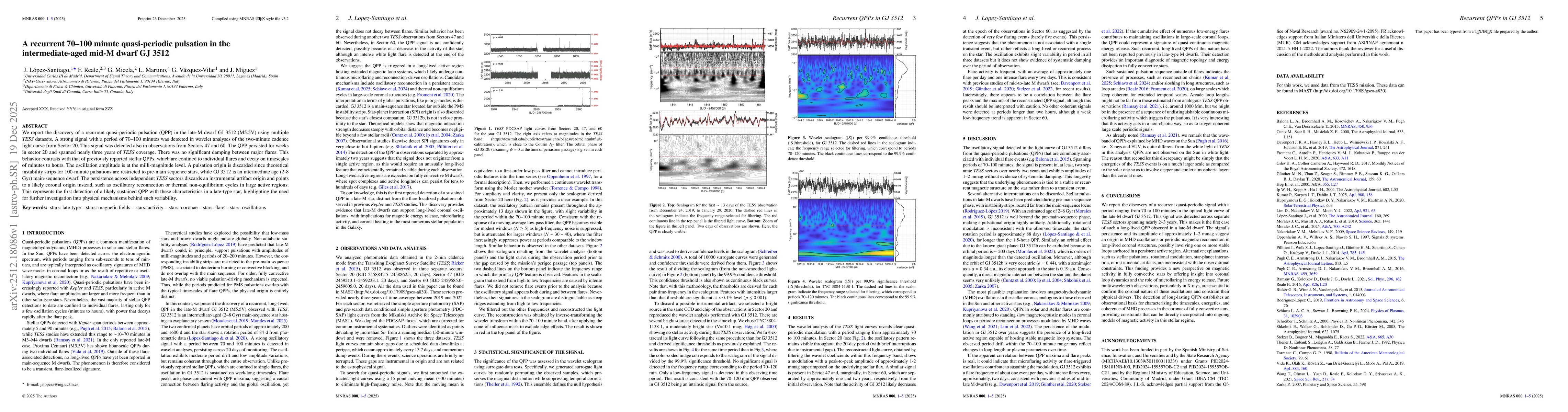 Thumbnail for A recurrent 70-100 minute quasi-periodic pulsation in the intermediate-aged mid-M dwarf GJ 3512