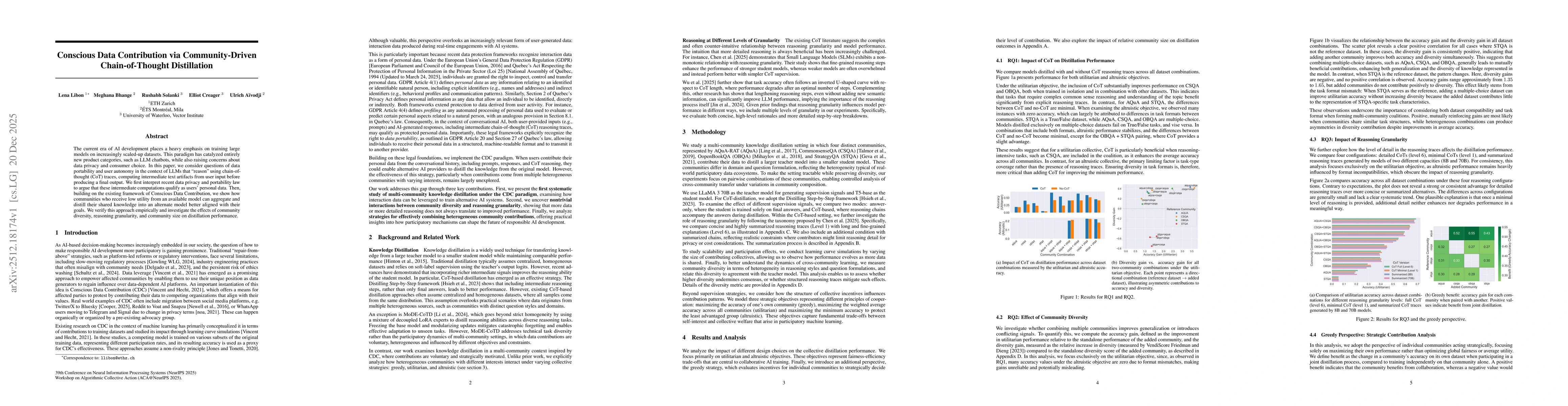 Thumbnail for Conscious Data Contribution via Community-Driven Chain-of-Thought Distillation