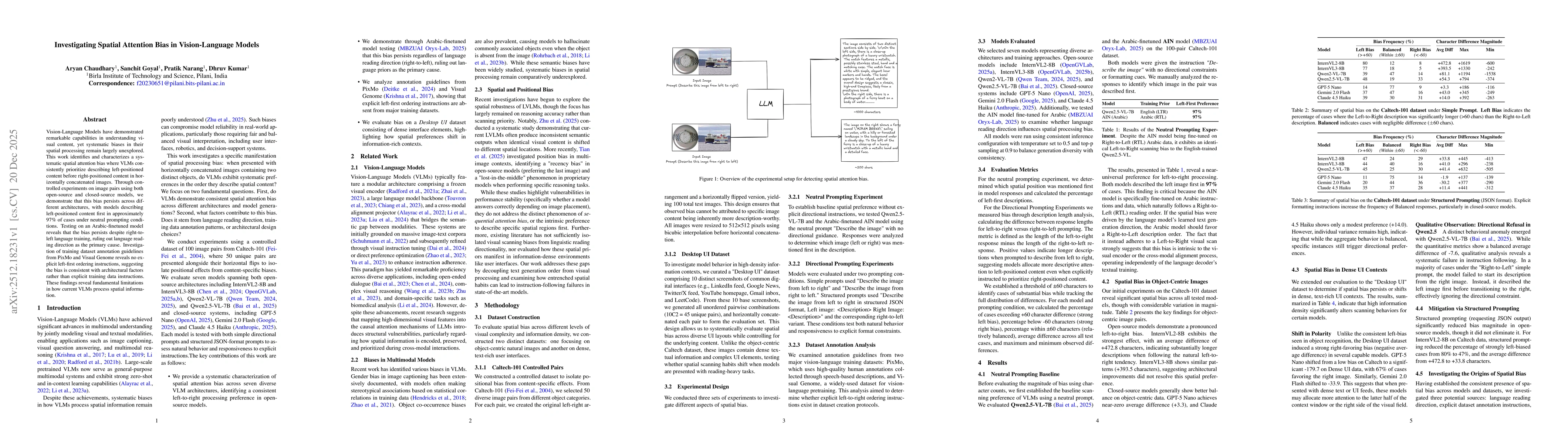 Thumbnail for Investigating Spatial Attention Bias in Vision-Language Models