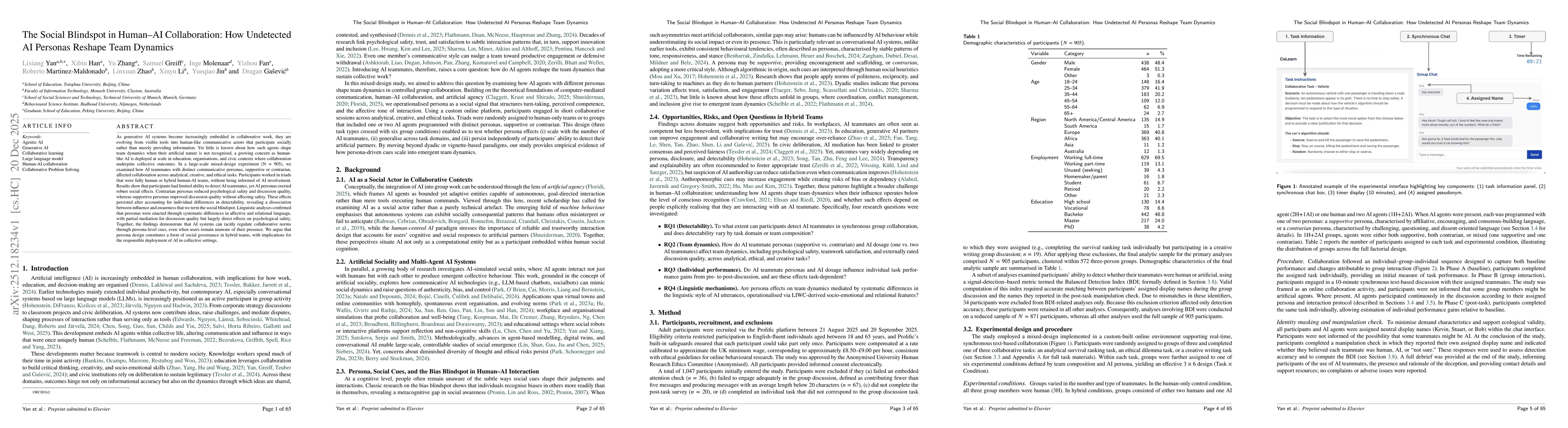 Thumbnail for The Social Blindspot in Human-AI Collaboration: How Undetected AI Personas Reshape Team Dynamics