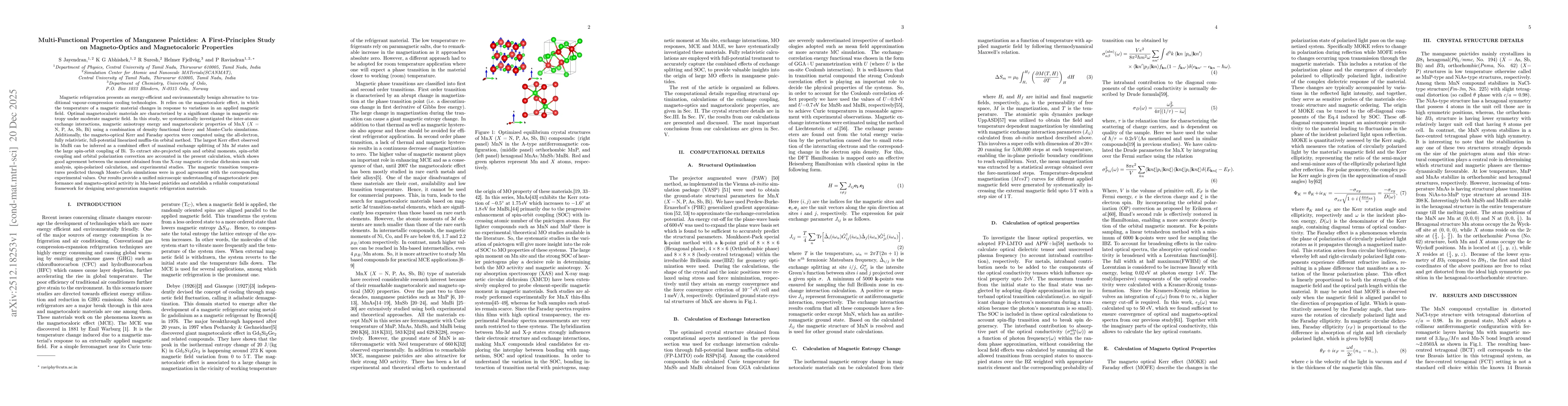 Thumbnail for Multi-Functional Properties of Manganese Pnictides: A First-Principles Study on Magneto-Optics and Magnetocaloric Properties