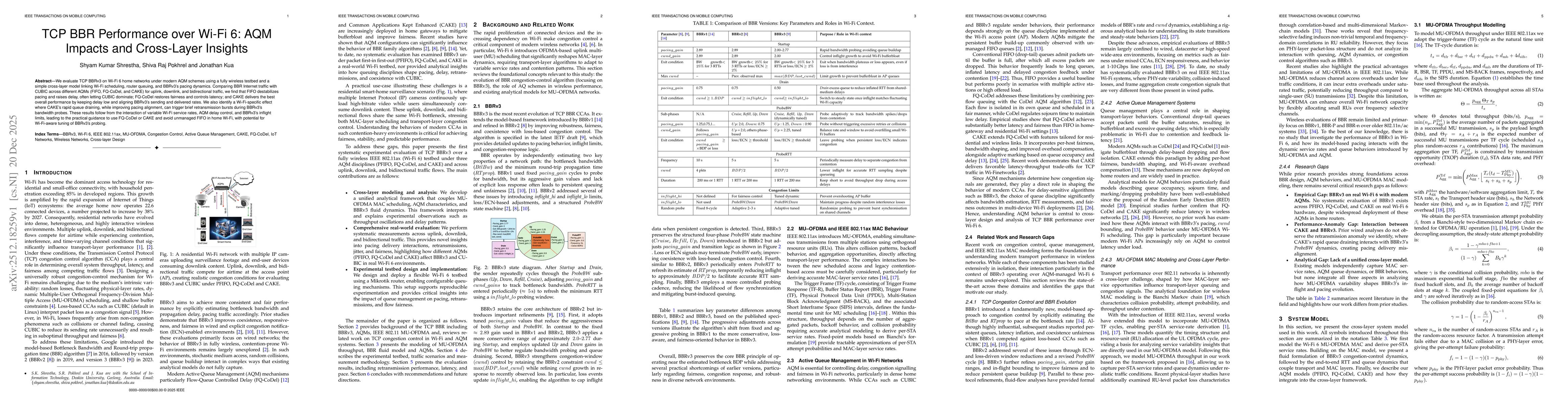 Thumbnail for TCP BBR Performance over Wi-Fi~6: AQM Impacts and Cross-Layer Insights