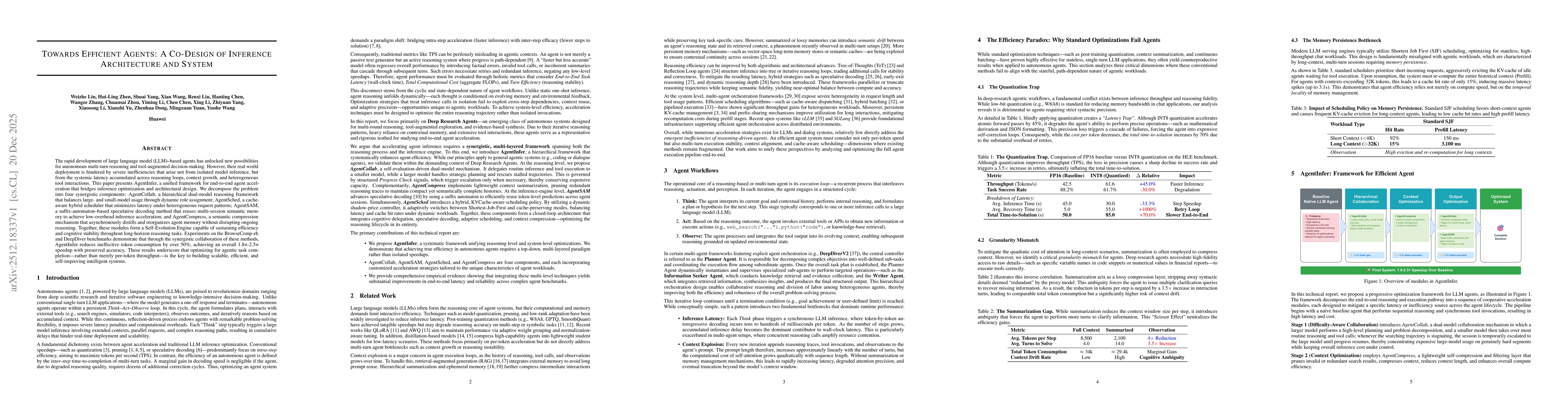 Thumbnail for Towards Efficient Agents: A Co-Design of Inference Architecture and System
