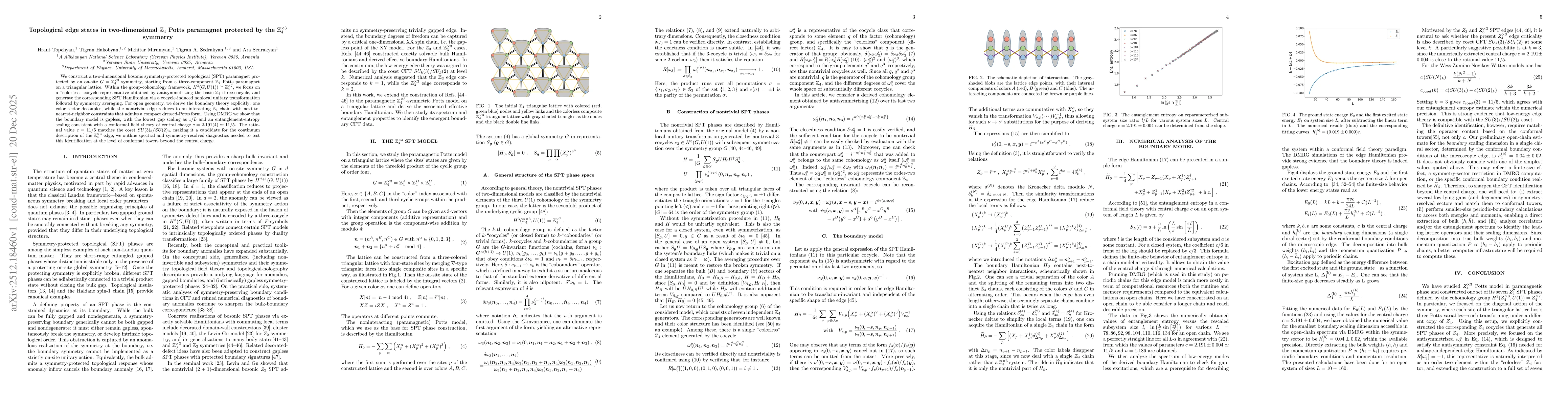 Thumbnail for Topological edge states in two-dimensional $\mathbb{Z}_4$ Potts paramagnet protected by the $\mathbb{Z}_4^{\times 3}$ symmetry