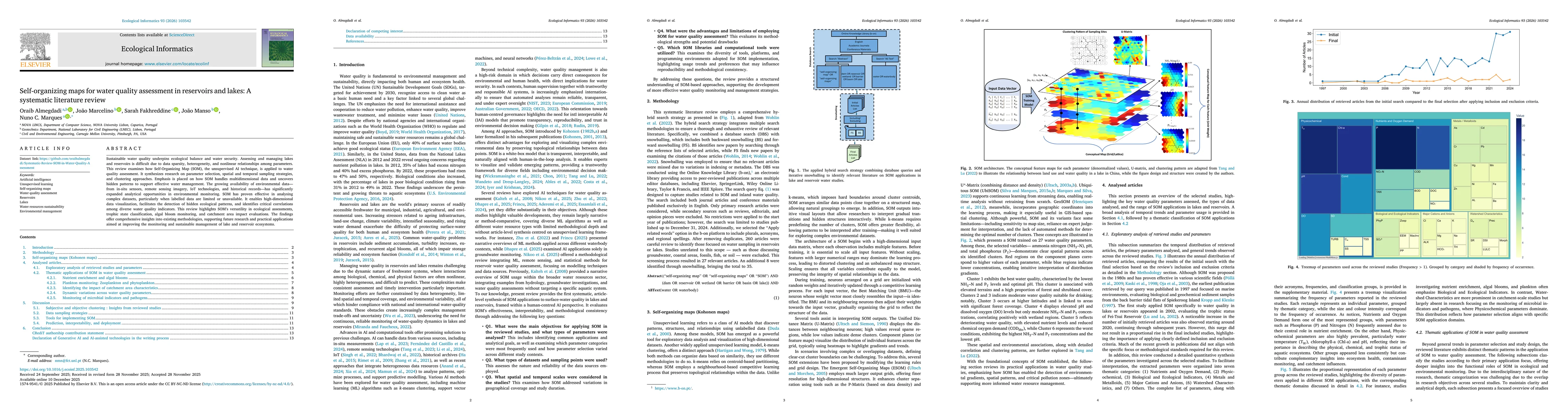 Thumbnail for Self-organizing maps for water quality assessment in reservoirs and lakes: A systematic literature review