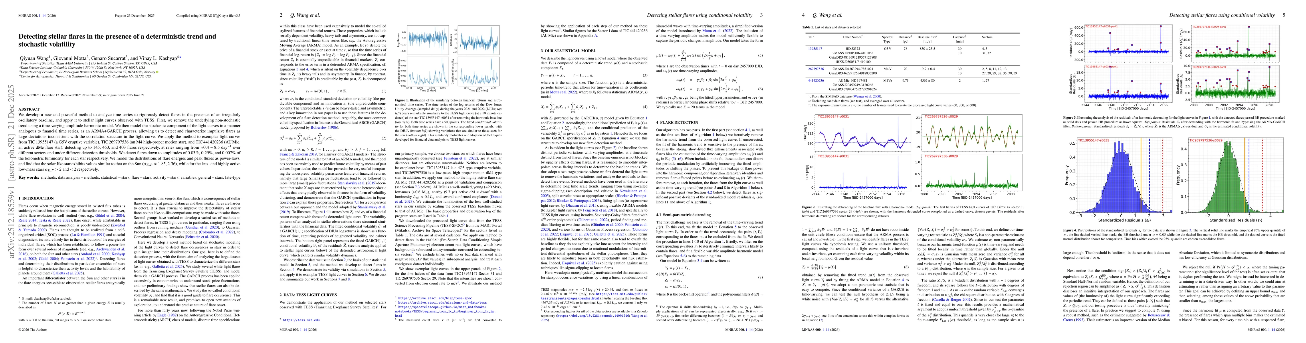 Thumbnail for Detecting stellar flares in the presence of a deterministic trend and stochastic volatility