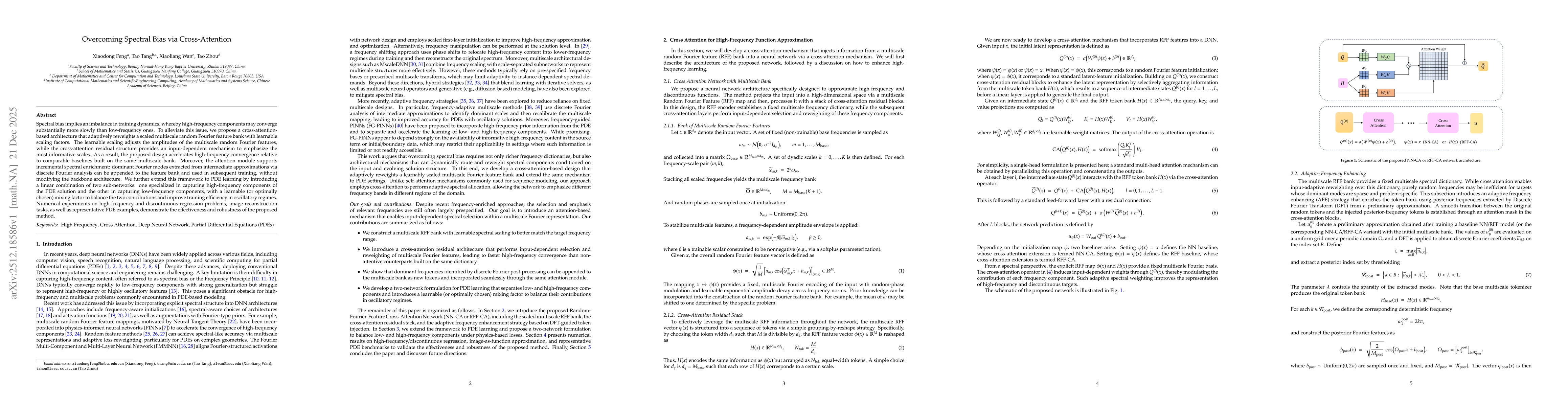 Thumbnail for Overcoming Spectral Bias via Cross-Attention