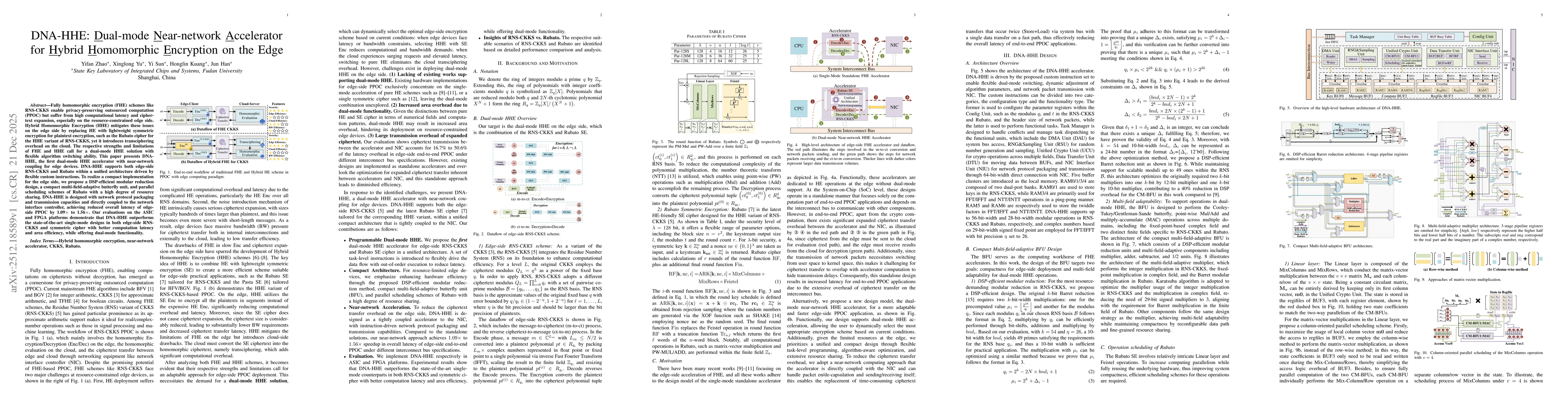 Thumbnail for DNA-HHE: Dual-mode Near-network Accelerator for Hybrid Homomorphic Encryption on the Edge
