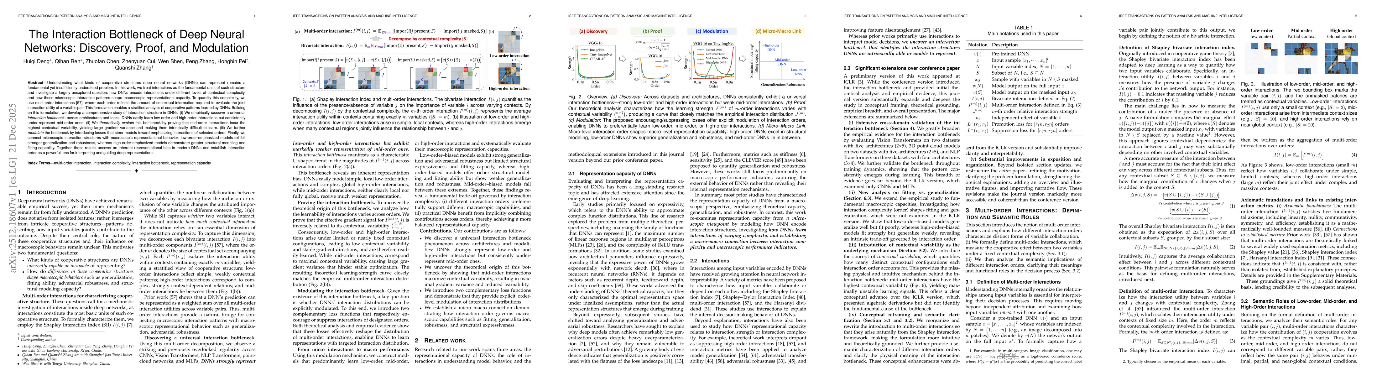 Thumbnail for The Interaction Bottleneck of Deep Neural Networks: Discovery, Proof, and Modulation