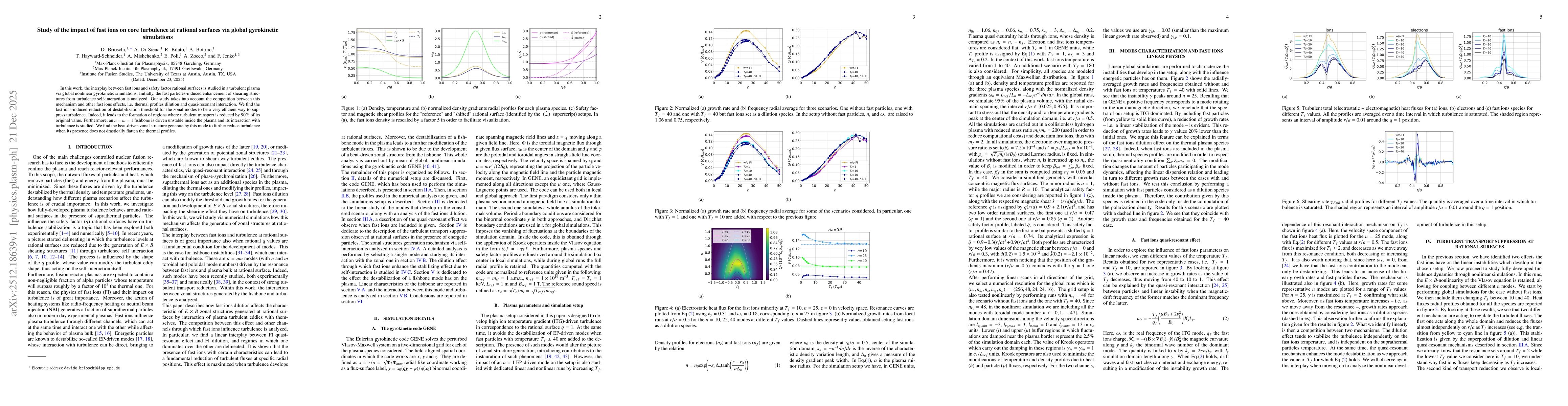 Thumbnail for Study of the impact of fast ions on core turbulence at rational surfaces via global gyrokinetic simulations