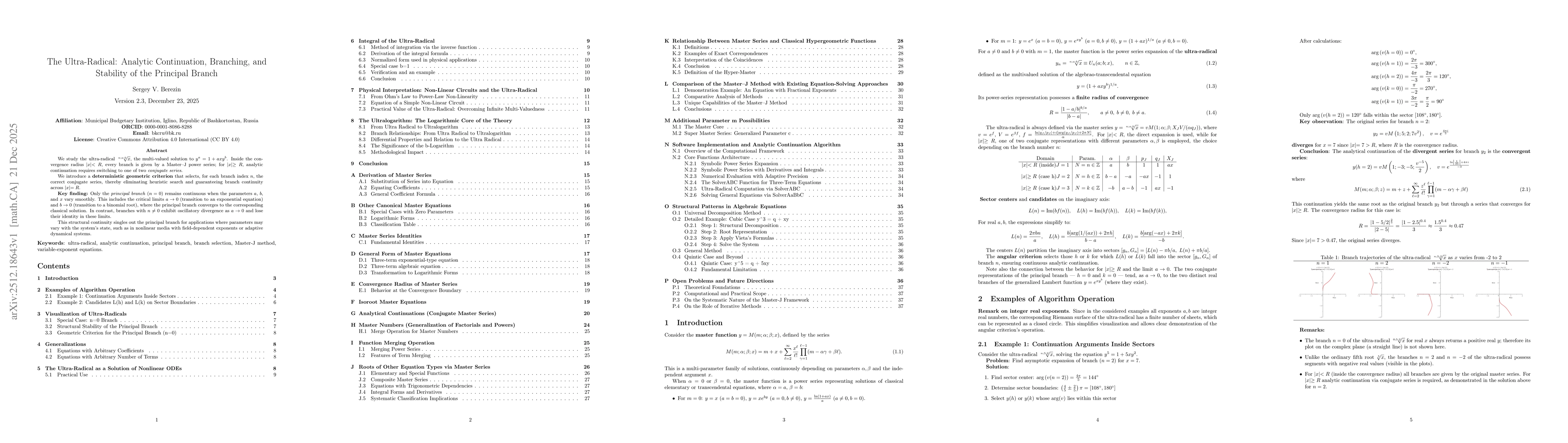 Thumbnail for The Ultra-Radical: Analytic Continuation, Branching, and Stability of the Principal Branch