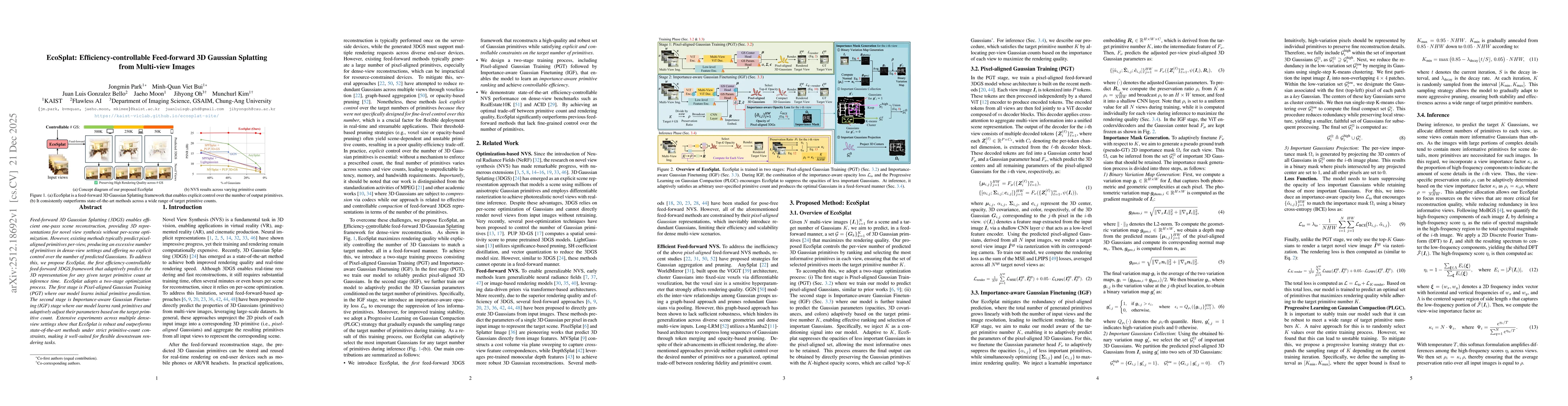 Thumbnail for EcoSplat: Efficiency-controllable Feed-forward 3D Gaussian Splatting from Multi-view Images