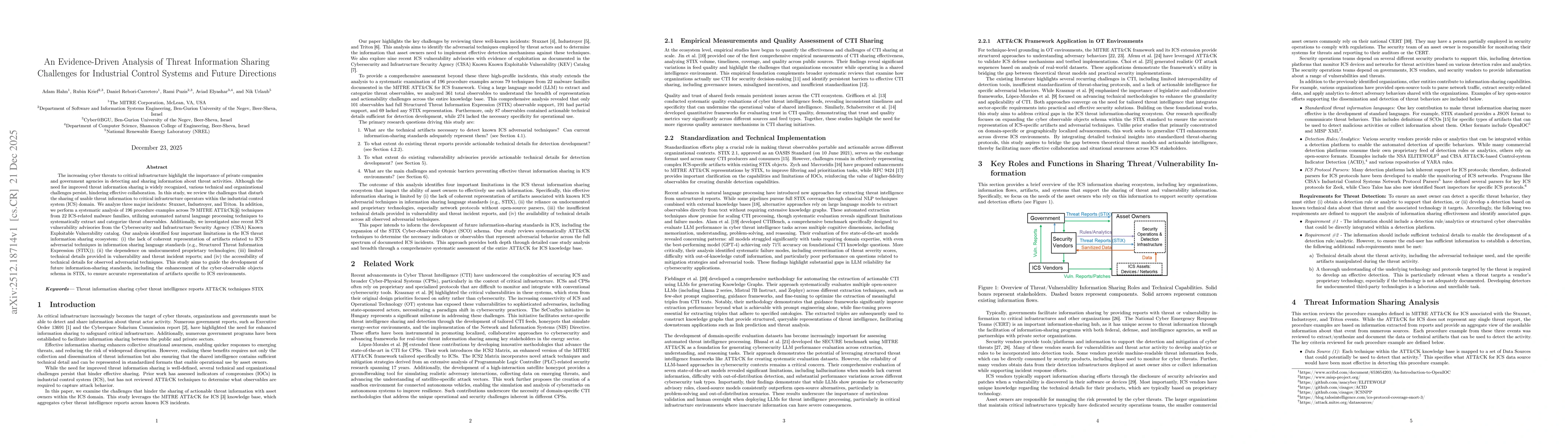 Thumbnail for An Evidence-Driven Analysis of Threat Information Sharing Challenges for Industrial Control Systems and Future Directions