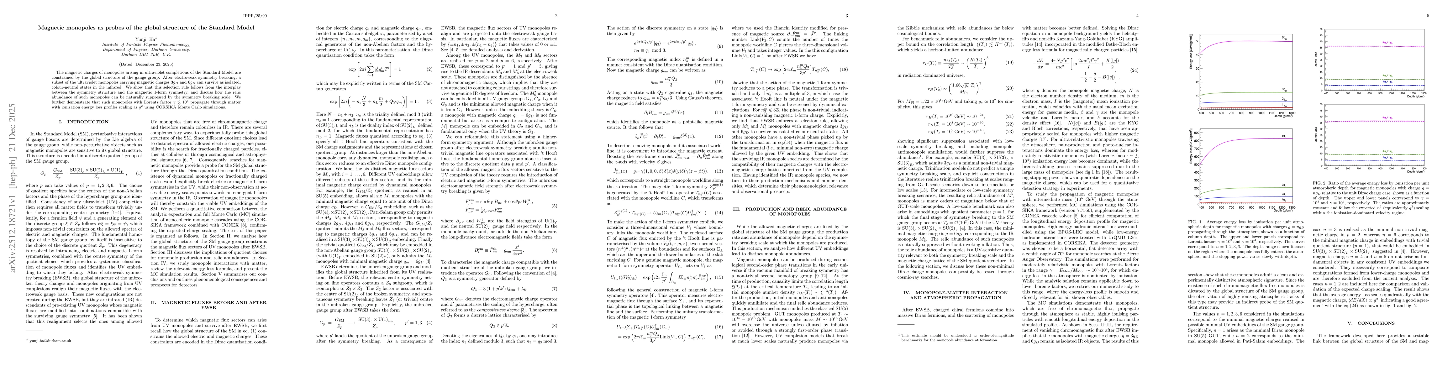Thumbnail for Magnetic monopoles as probes of the global structure of the Standard Model