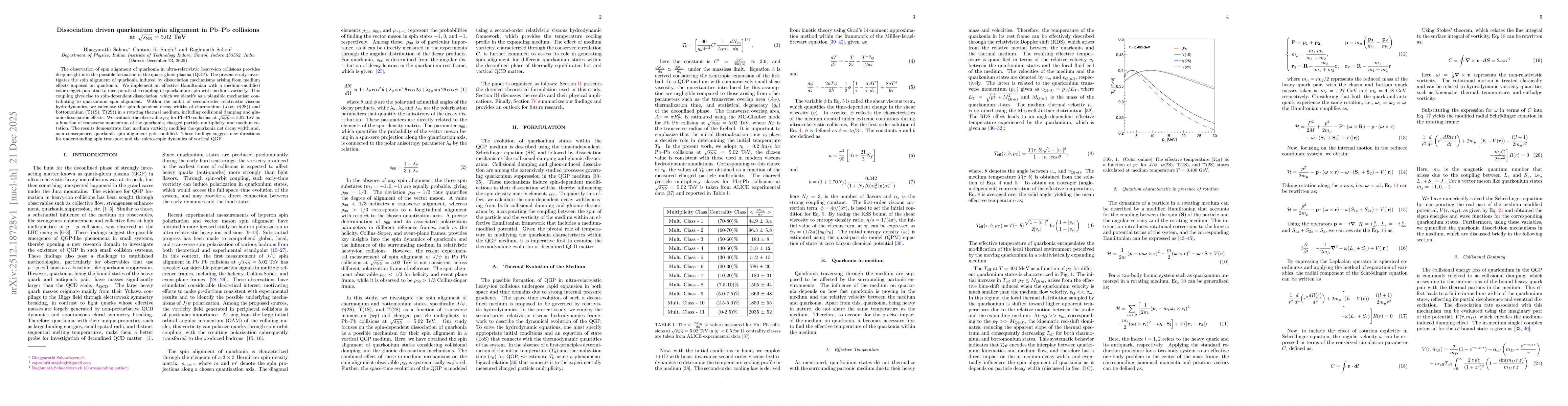 Thumbnail for Dissociation driven quarkonium spin alignment in Pb--Pb collisions at $\sqrt{s_{\rm NN}} = 5.02$ TeV