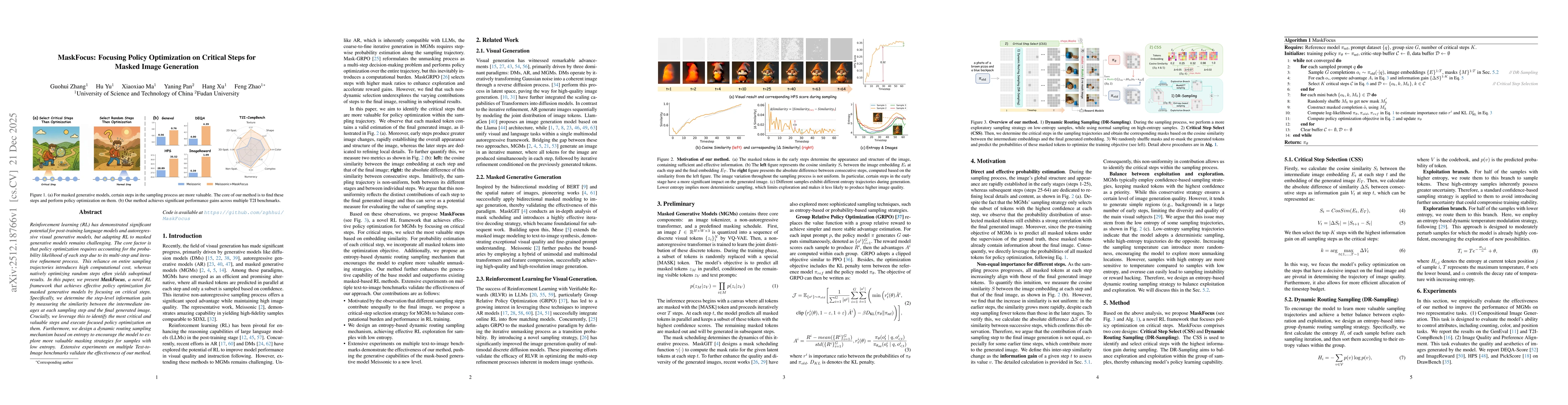 Thumbnail for MaskFocus: Focusing Policy Optimization on Critical Steps for Masked Image Generation