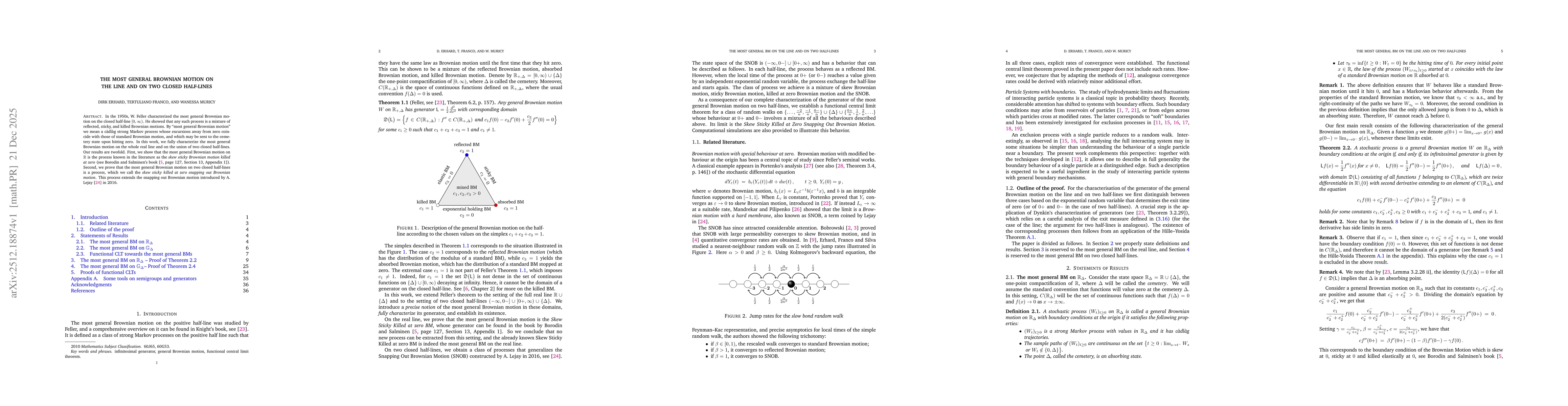 Thumbnail for The Most General Brownian Motion on the Line and on Two Closed Half-Lines