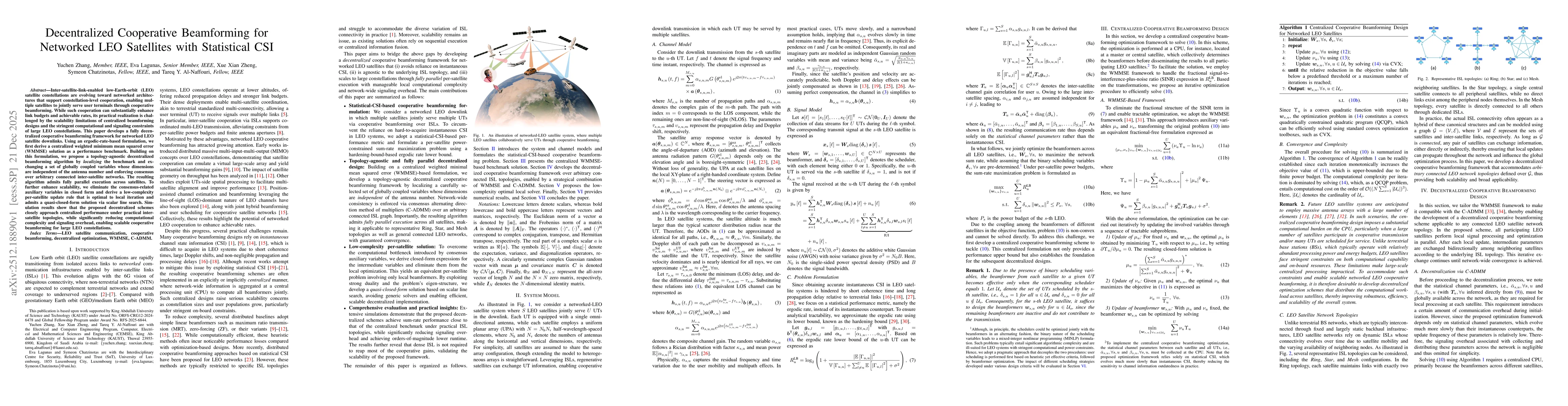 Thumbnail for Decentralized Cooperative Beamforming for Networked LEO Satellites with Statistical CSI
