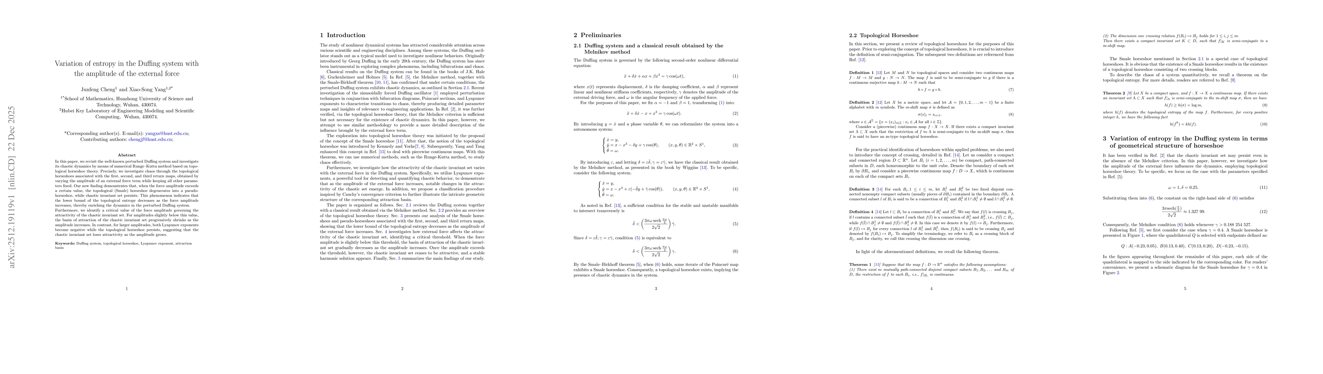 Thumbnail for Variation of entropy in the Duffing system with the amplitude of the external force