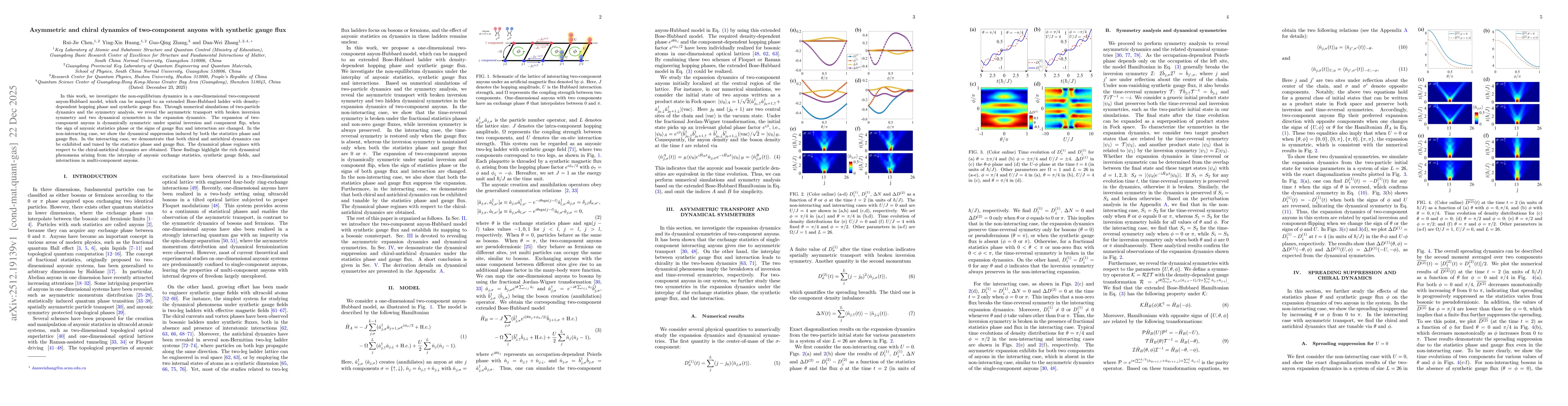 Thumbnail for Asymmetric and chiral dynamics of two-component anyons with synthetic gauge flux