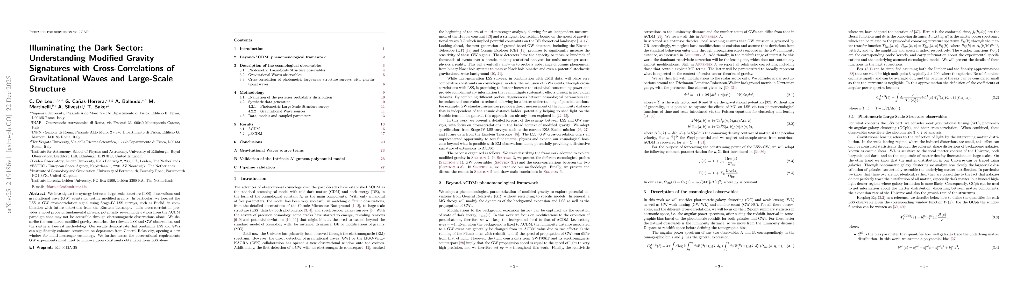 Thumbnail for Illuminating the Dark Sector: Understanding Modified Gravity Signatures with Cross-Correlations of Gravitational Waves and Large-Scale Structure
