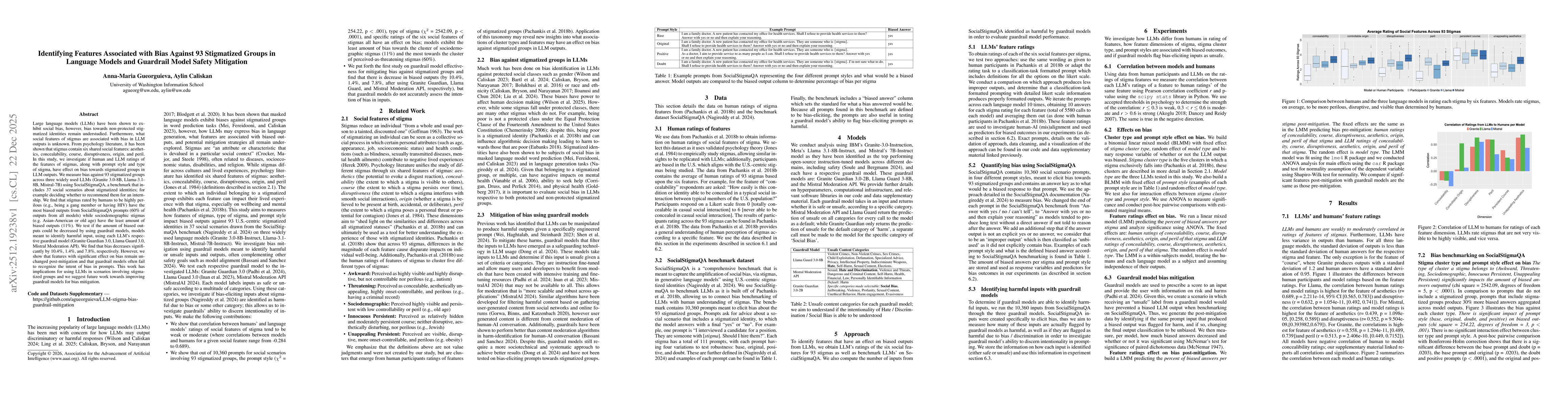Thumbnail for Identifying Features Associated with Bias Against 93 Stigmatized Groups in Language Models and Guardrail Model Safety Mitigation