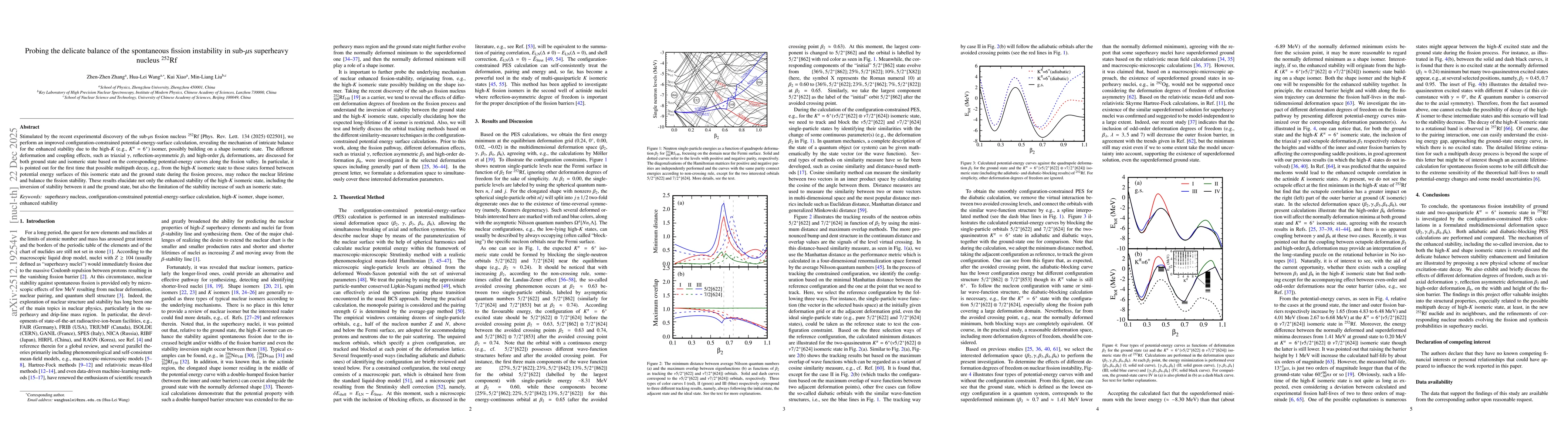 Thumbnail for Probing the delicate balance of the spontaneous fission instability in sub-μs superheavy nucleus 252Rf
