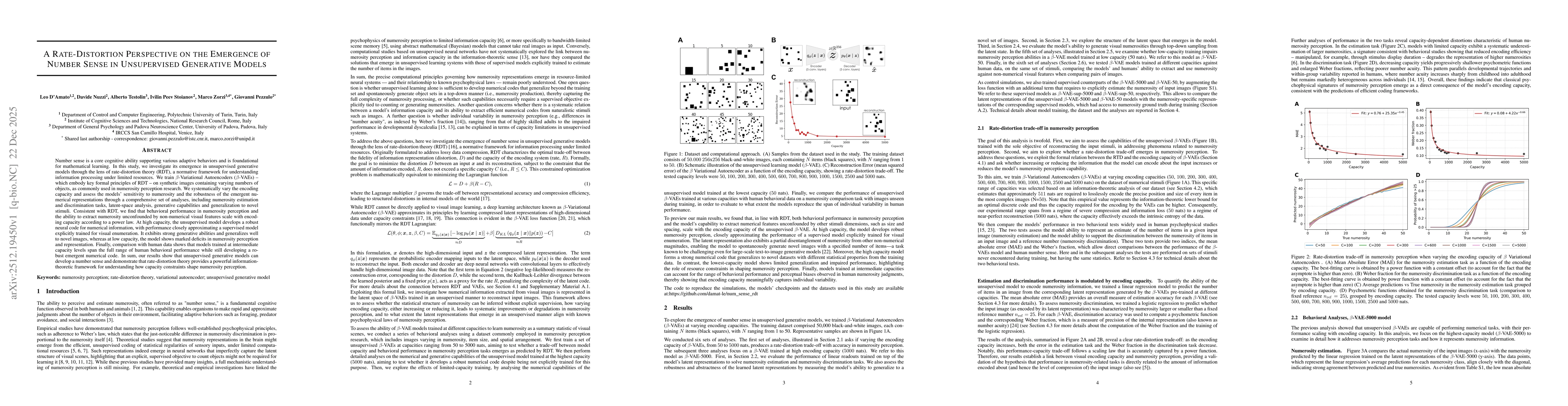 Thumbnail for A Rate-Distortion Perspective on the Emergence of Number Sense in Unsupervised Generative Models