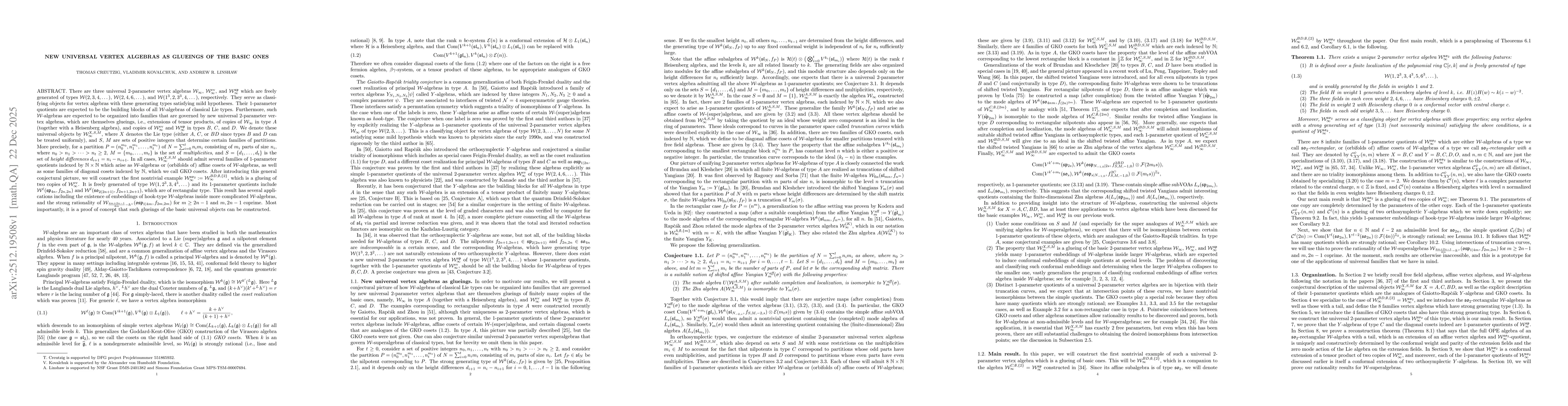Thumbnail for New universal vertex algebras as glueings of the basic ones