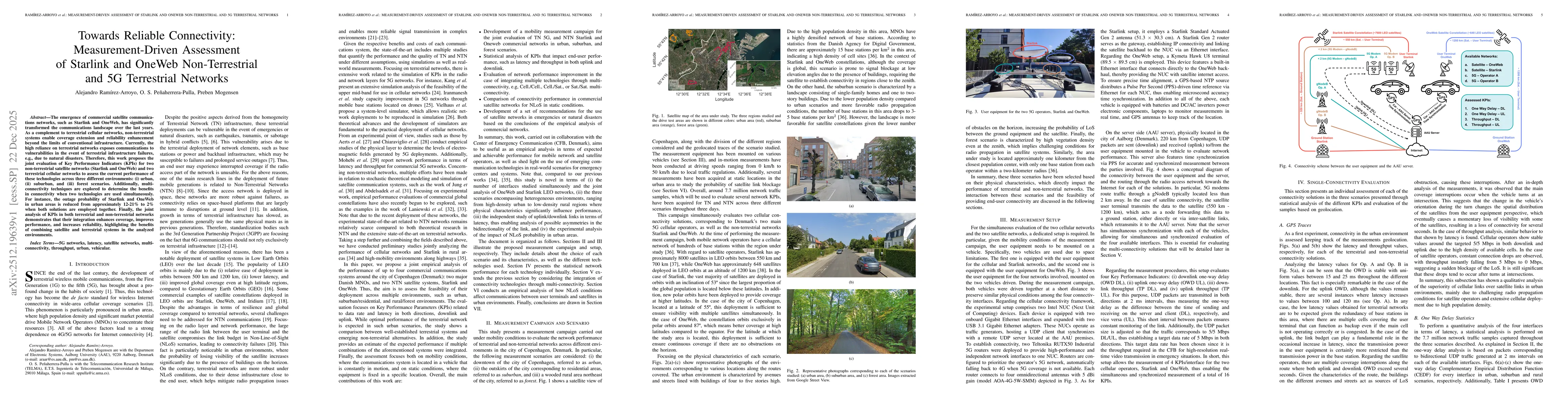 Thumbnail for Towards Reliable Connectivity: Measurement-Driven Assessment of Starlink and OneWeb Non-Terrestrial and 5G Terrestrial Networks