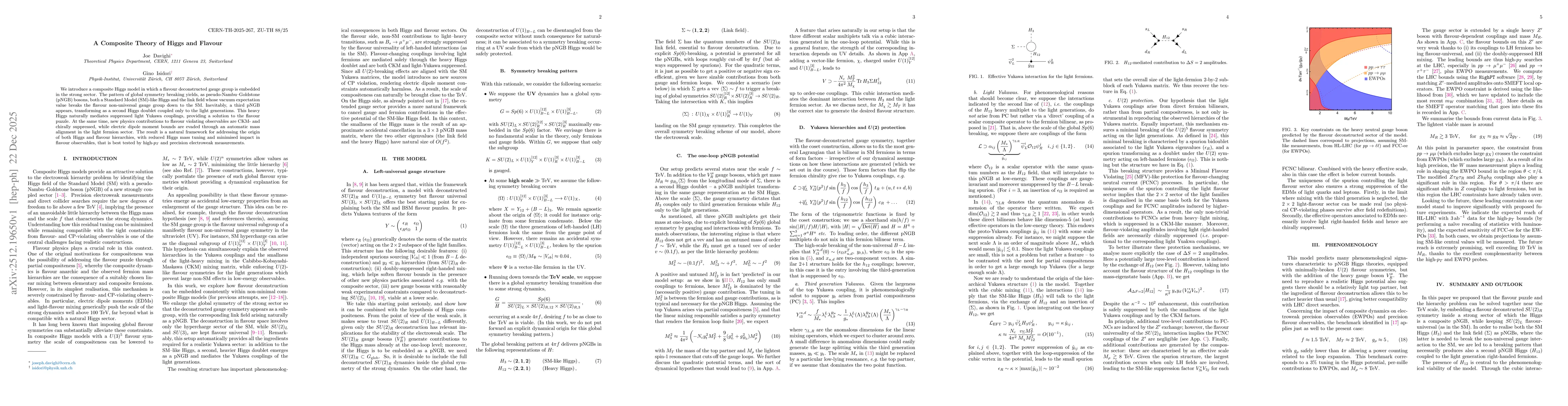 Thumbnail for A Composite Theory of Higgs and Flavour